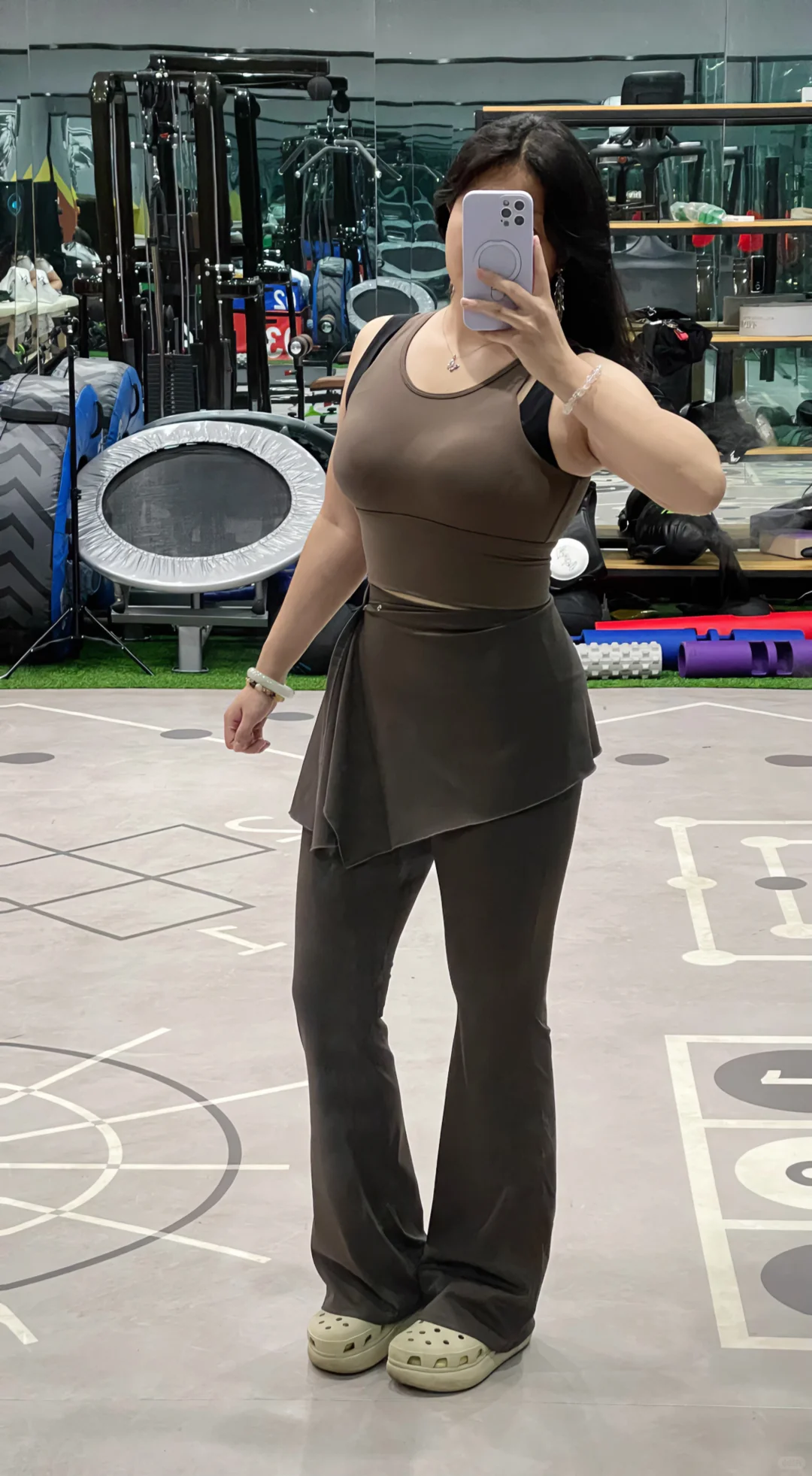 穿瑜伽裤不喜欢漏?得宝子看过来、