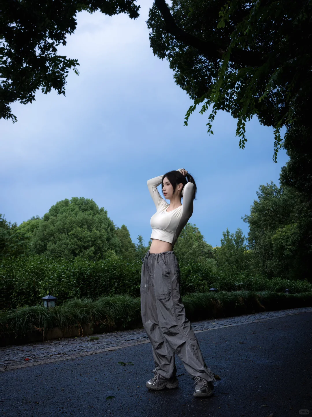 森林＋瑜伽服=生命力?