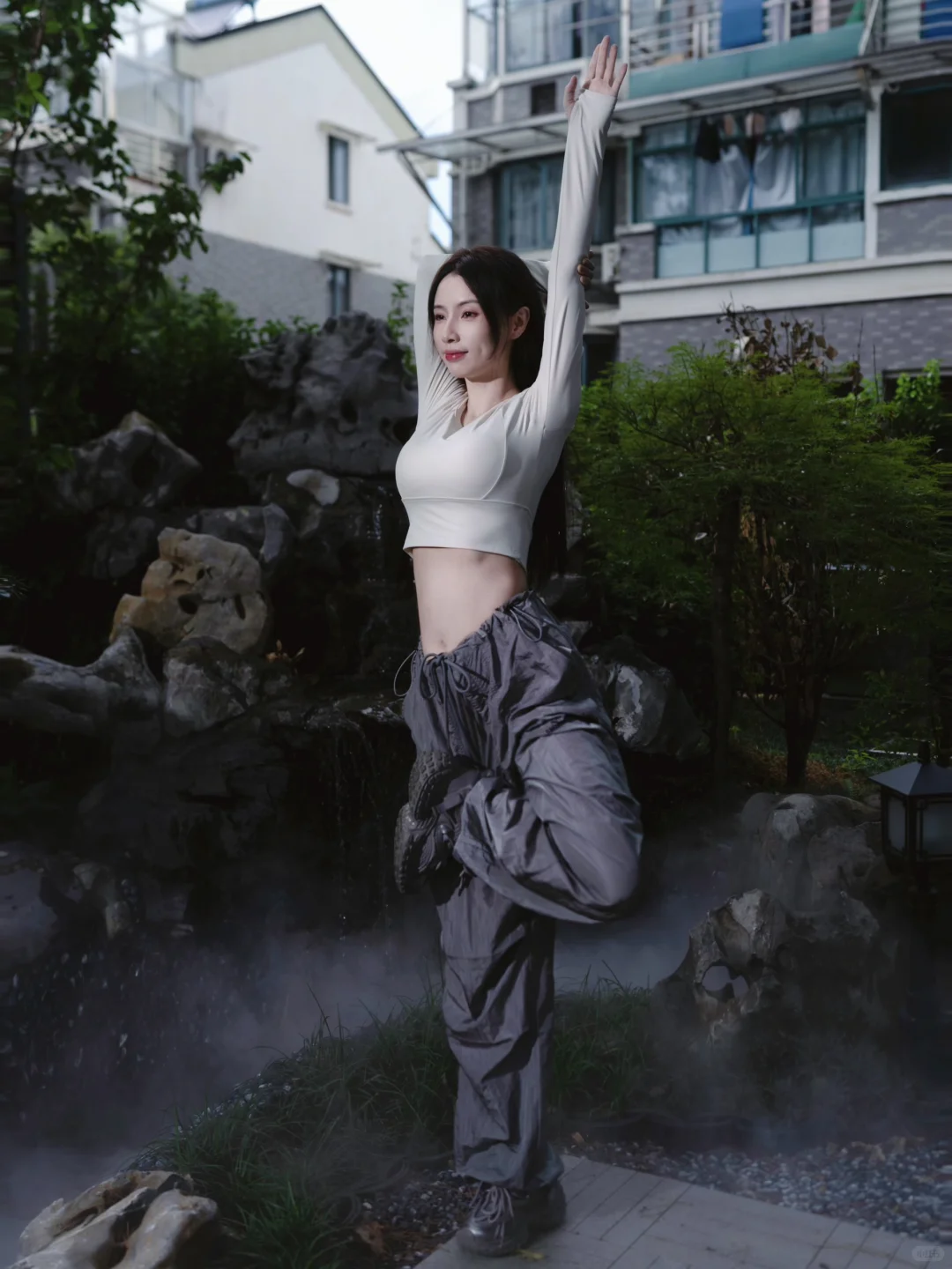 森林＋瑜伽服=生命力?