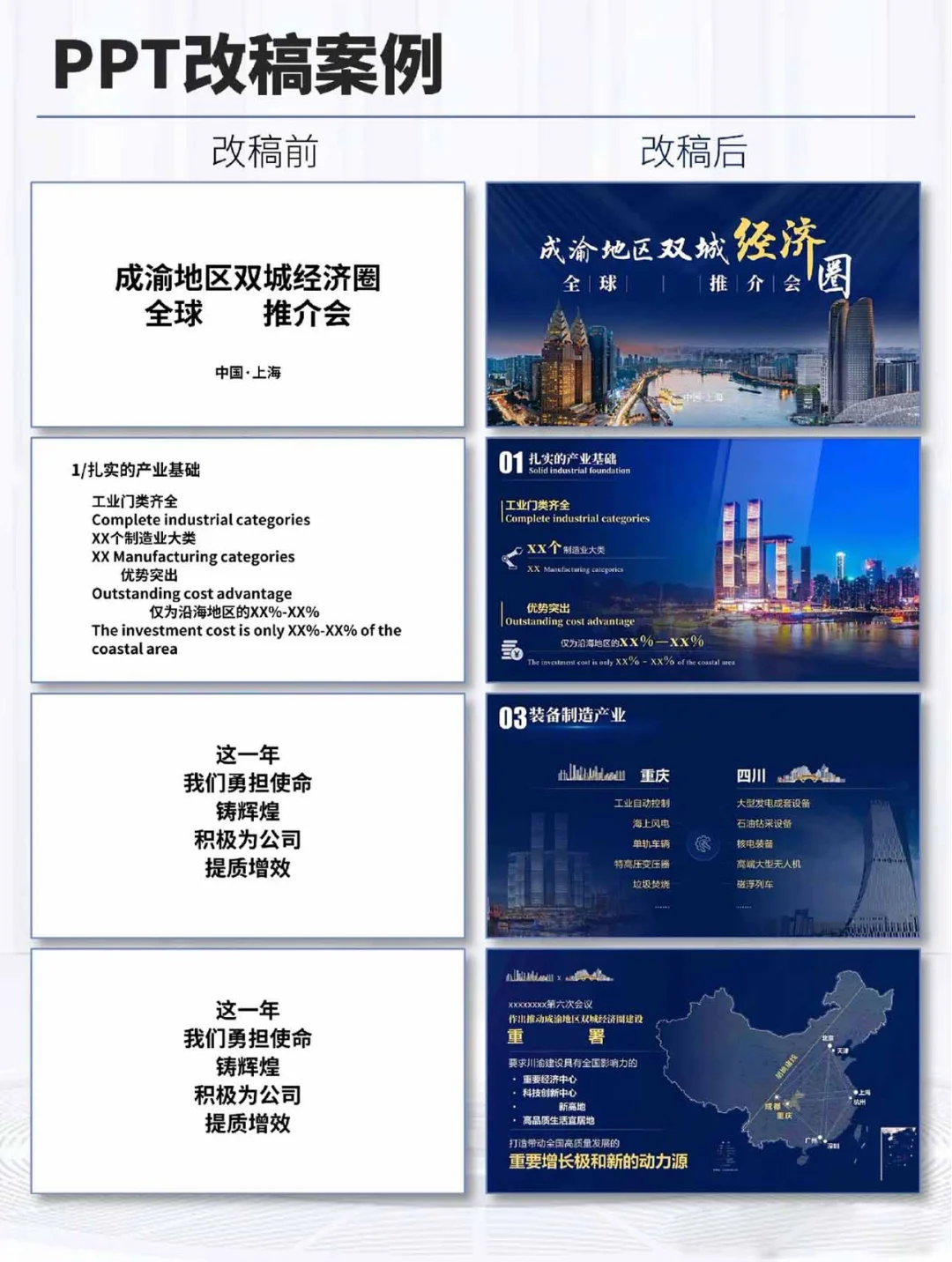 高端PPT改稿案例?项目推介会