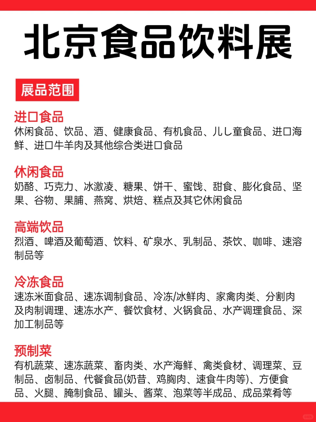 2025北京食品饮料展开闭馆时间+展品范围✨