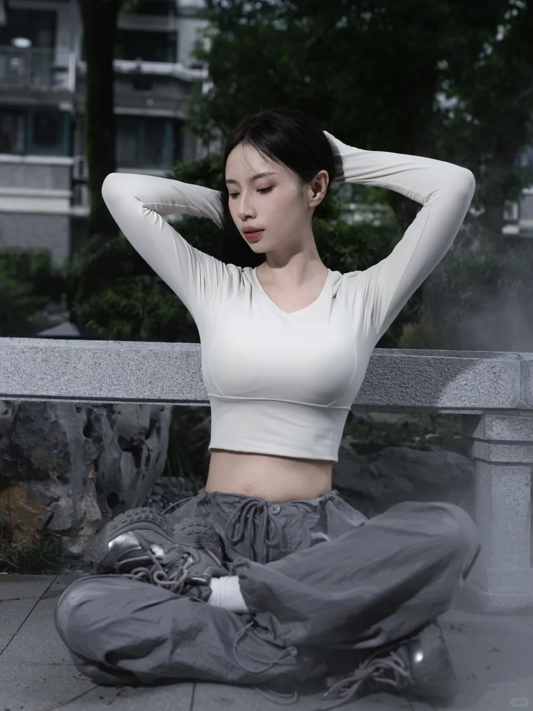 森林＋瑜伽服=生命力?
