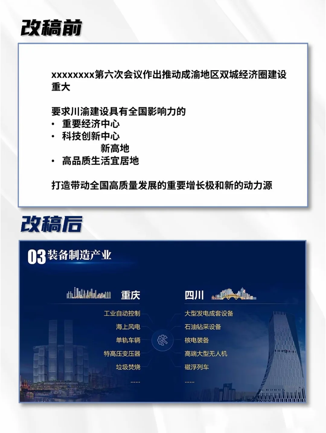 高端PPT改稿案例?项目推介会