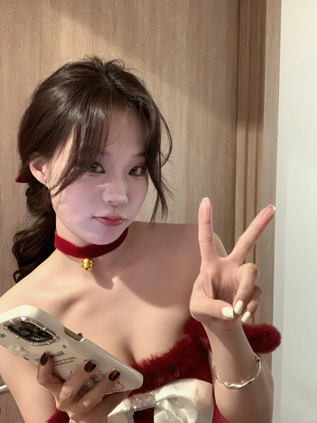 *.♱︎??.°. ꙳..◍不露腿的居家圣诞照自拍版