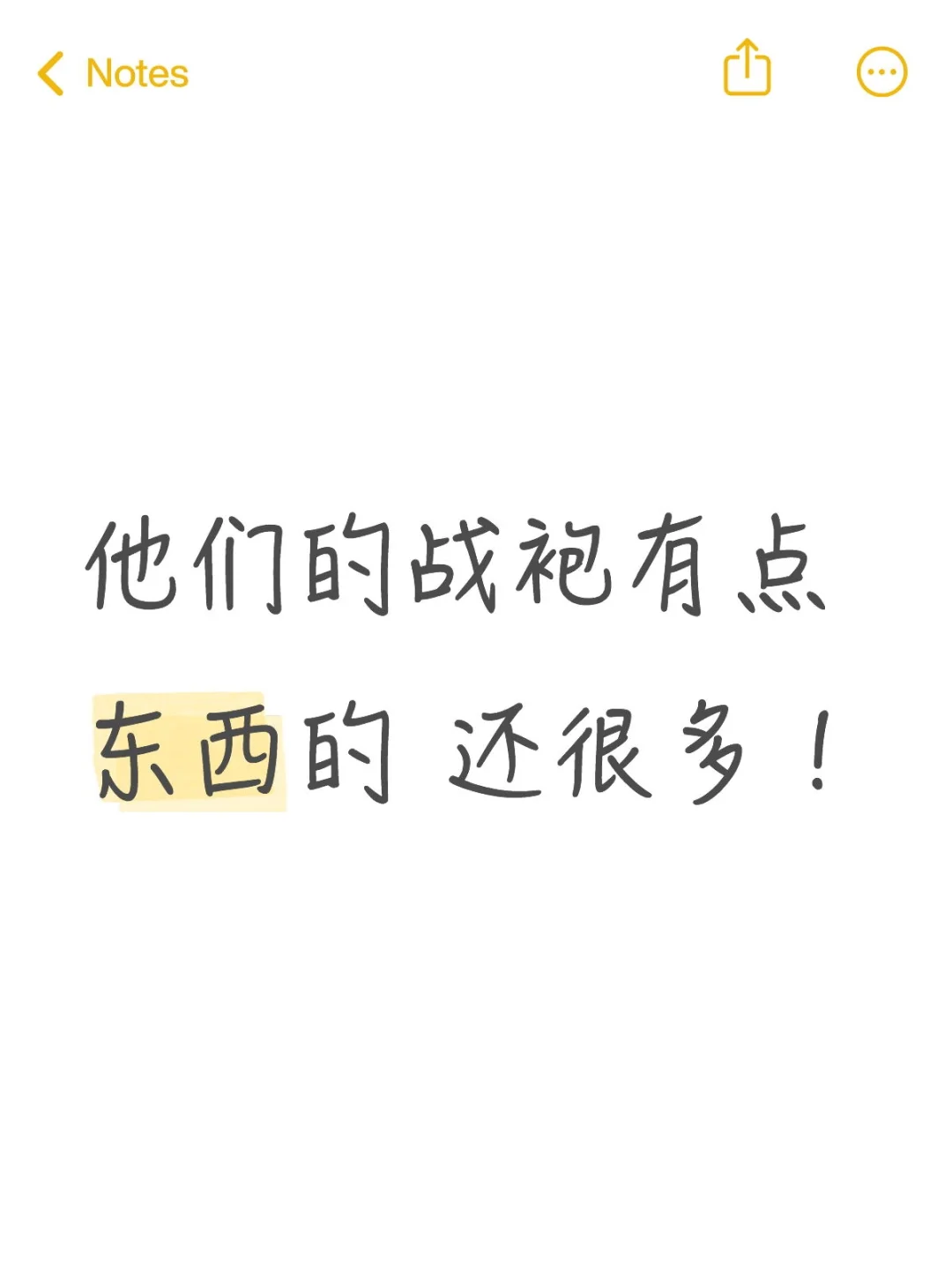他们的战袍有点东西的 还很多！