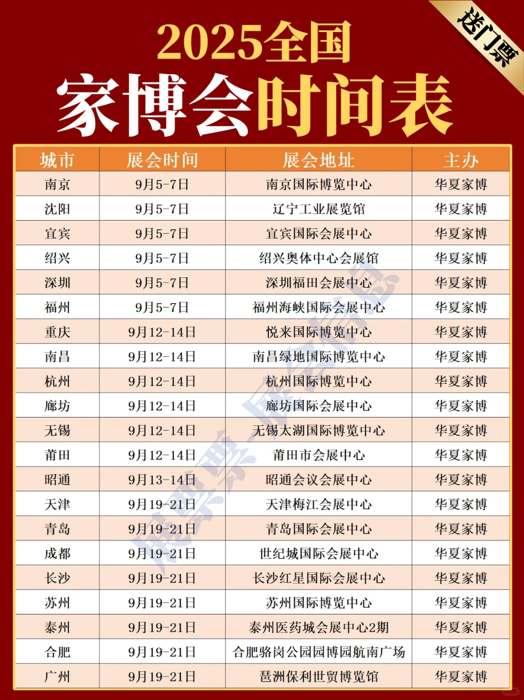 新‼️2025全国家博会(时间+地址+免费门票)