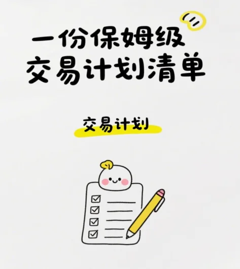 抄作业！一份保姆级交易计划清单