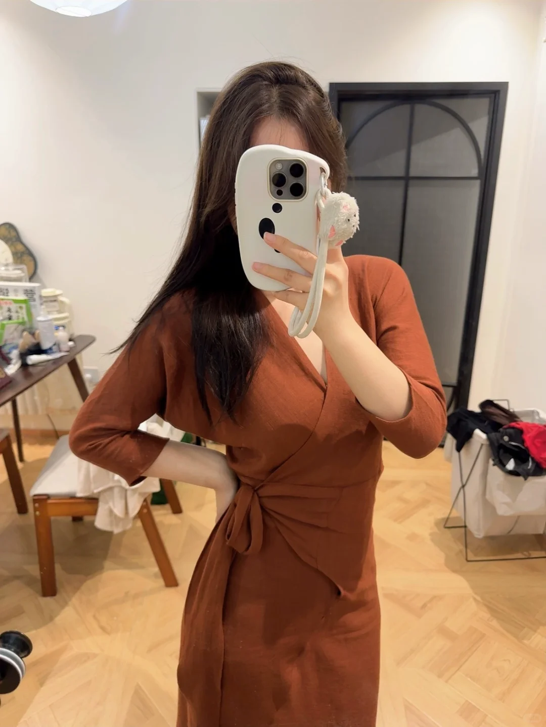 心水的人妻感bonito亚麻裙