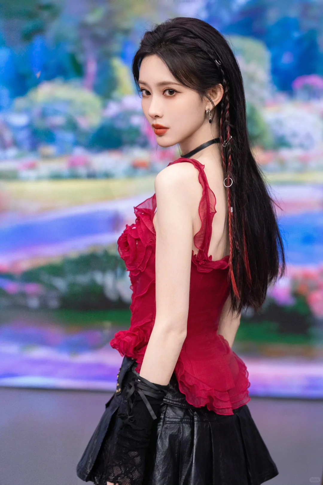 孟子义hi6旗袍造型✨明艳生姿，妩媚动人~