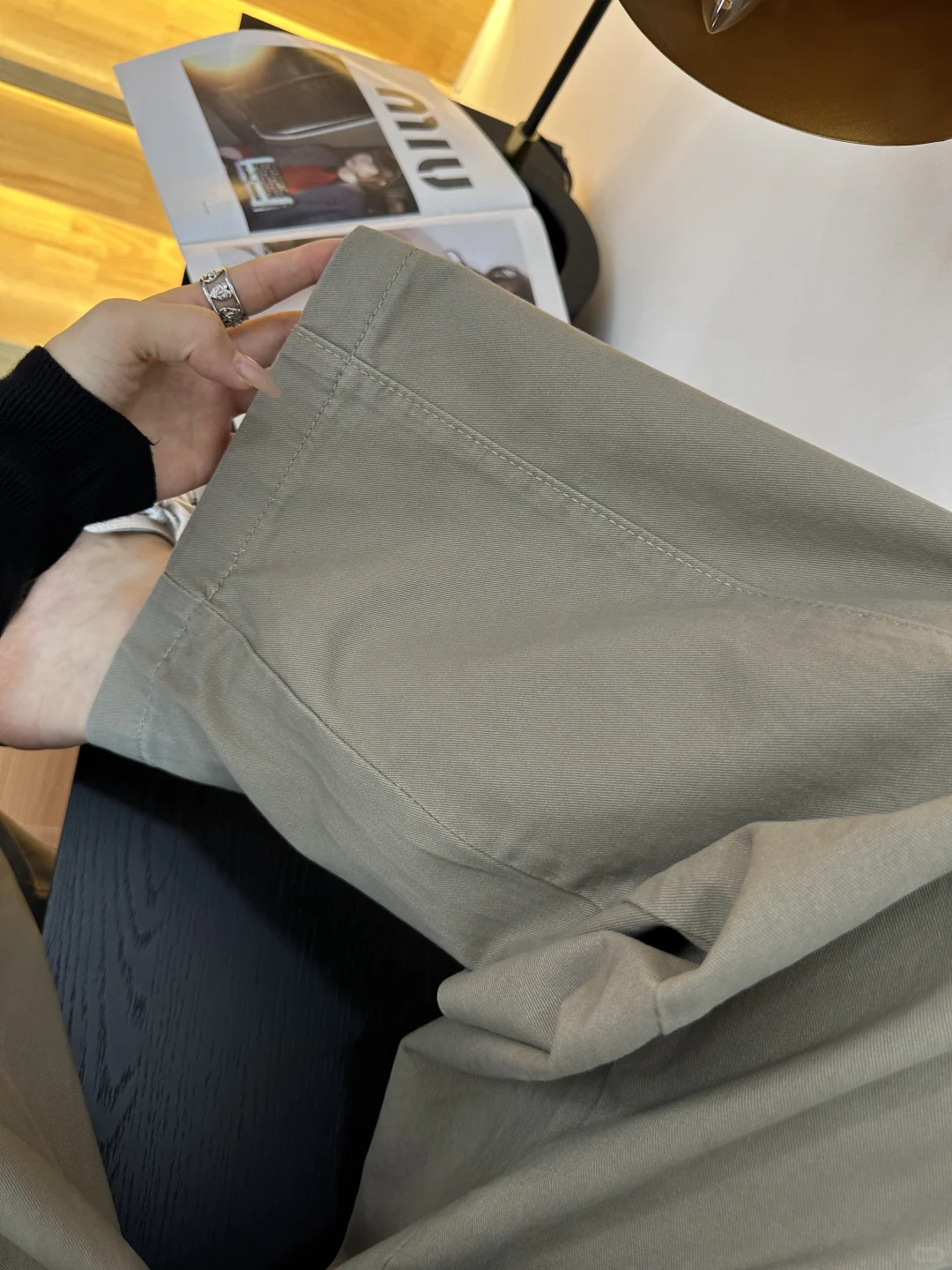 针织毛衣➕山本垂垂裤！早秋这么穿太舒服啦！！