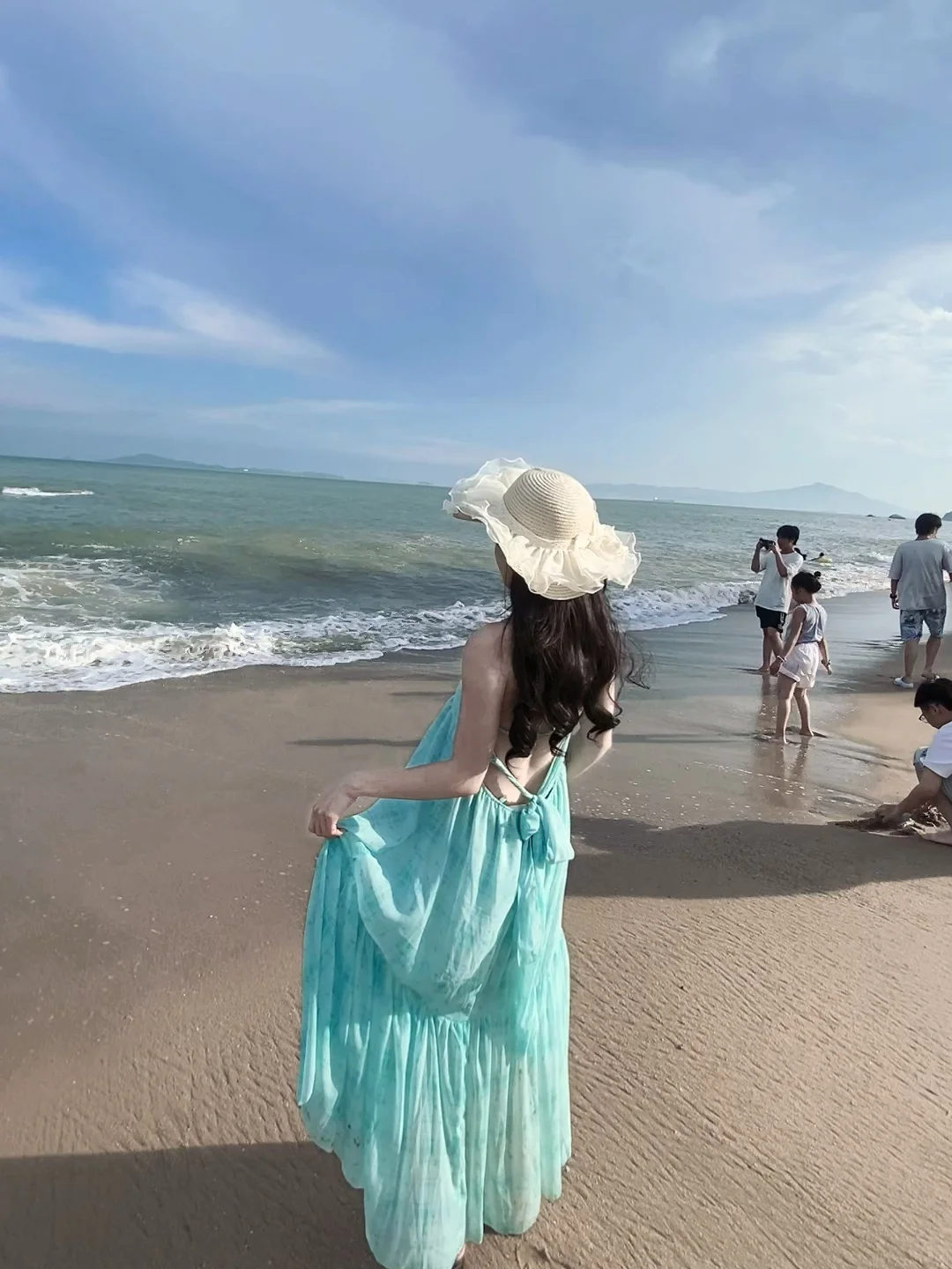 海边拍照姿势！