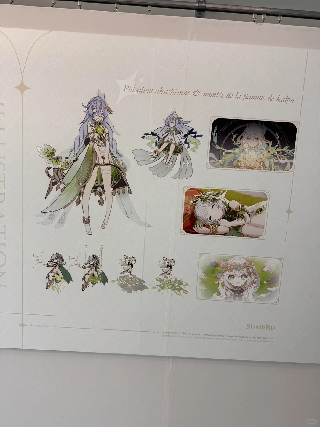 放出了超级多的原神角色设计图！