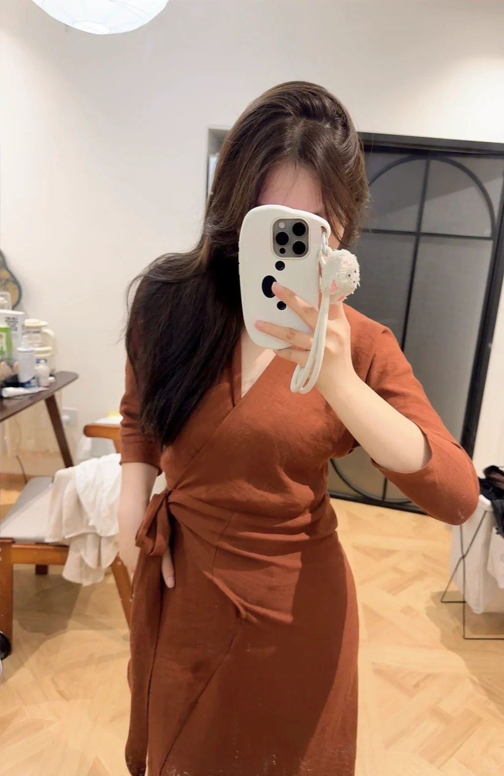 心水的人妻感bonito亚麻裙