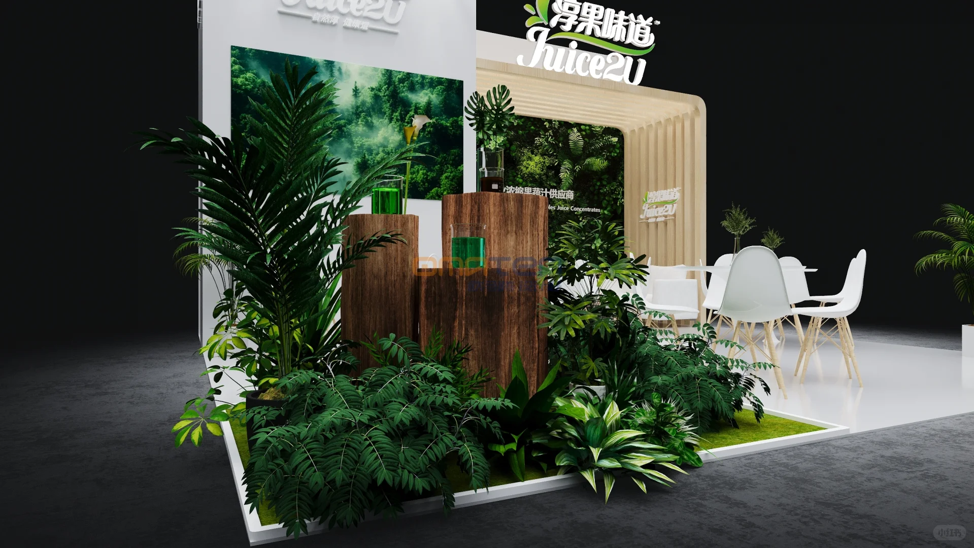 上海中食展设计搭建丨三开展台案例分享