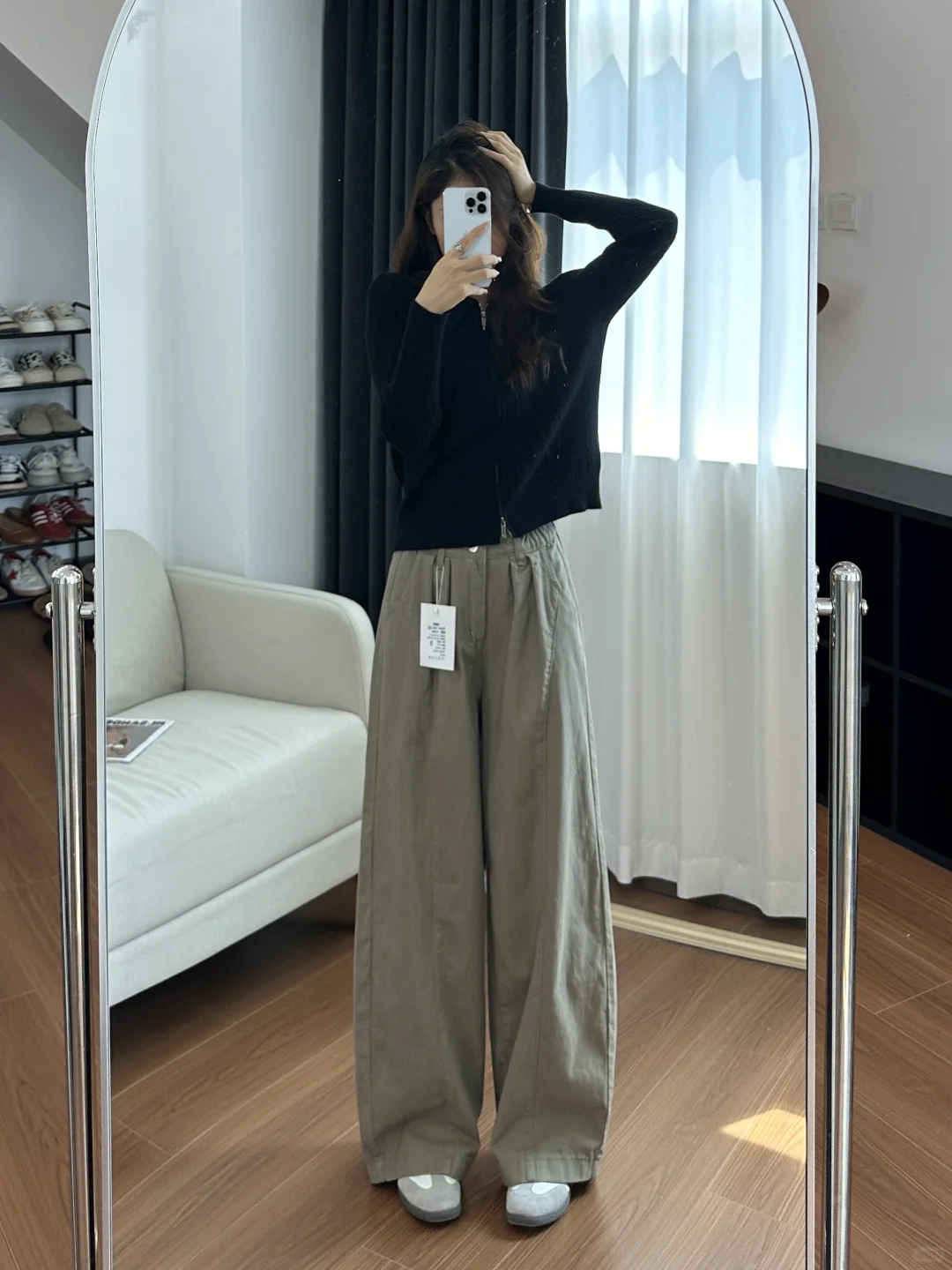 针织毛衣➕山本垂垂裤！早秋这么穿太舒服啦！！