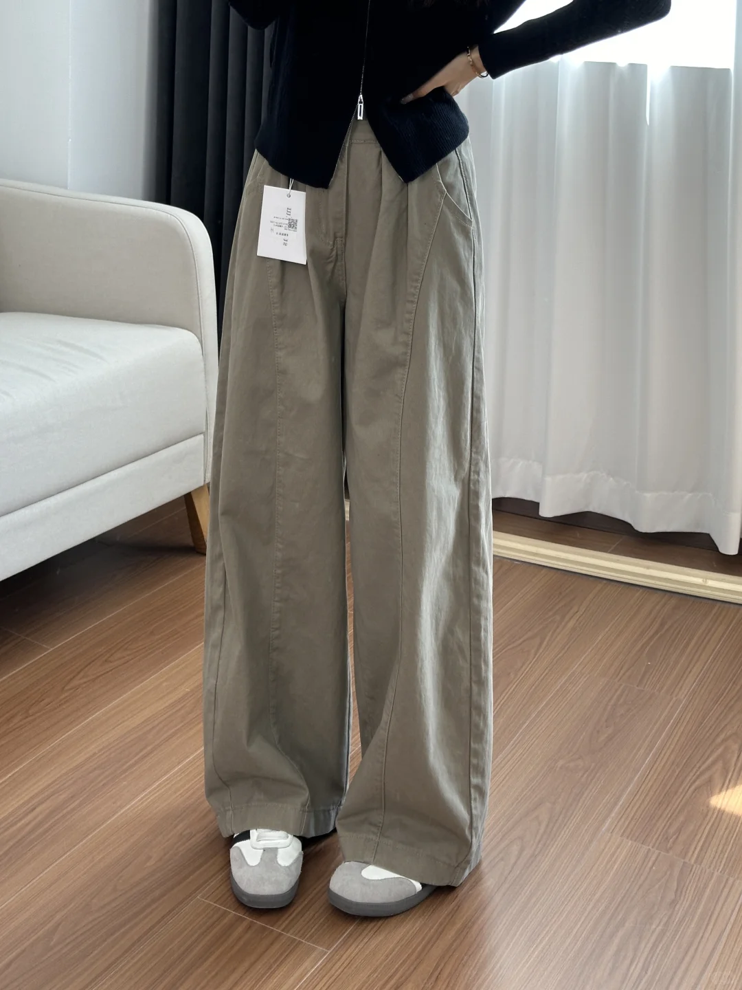 针织毛衣➕山本垂垂裤！早秋这么穿太舒服啦！！