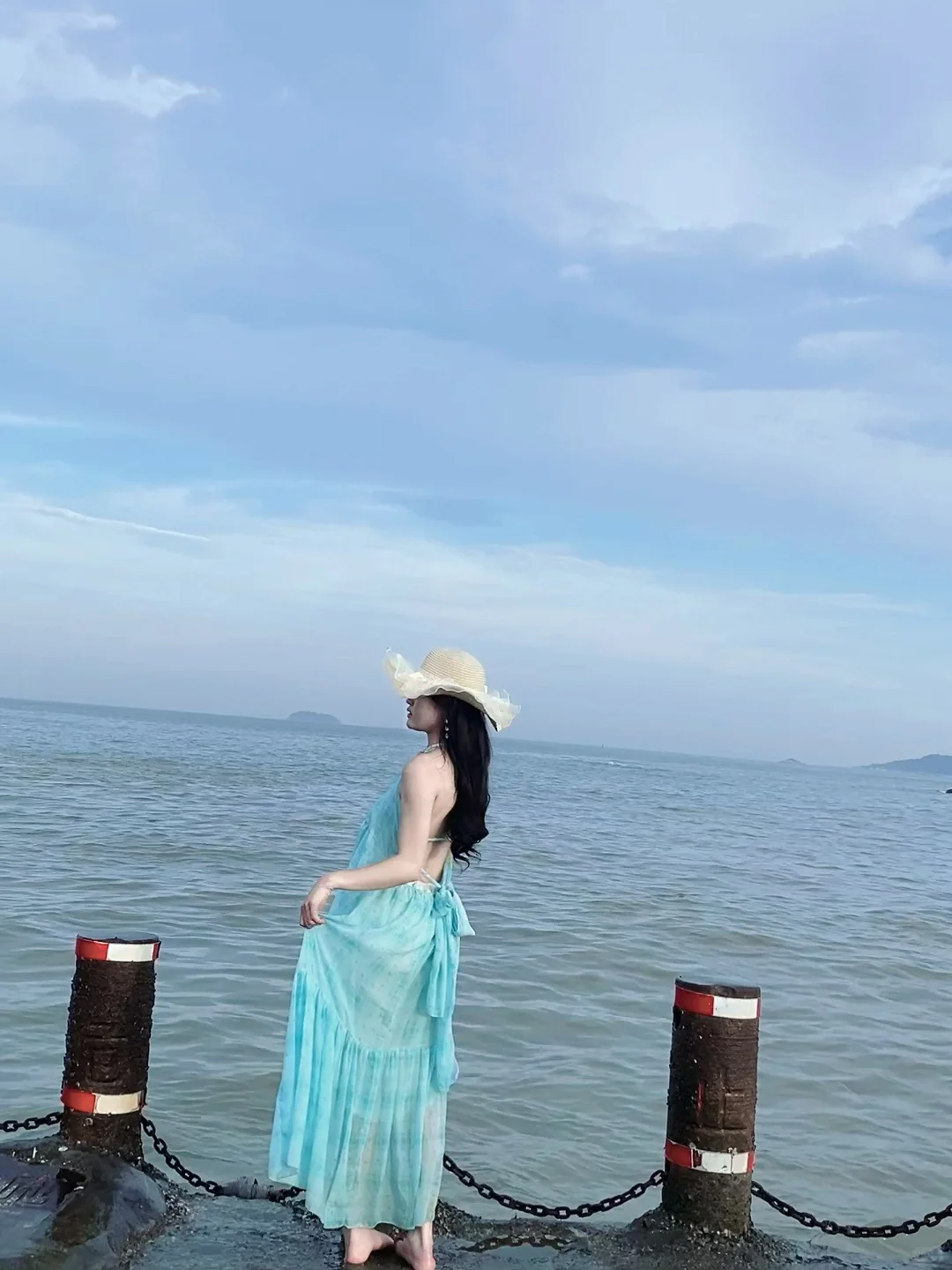 海边拍照姿势！