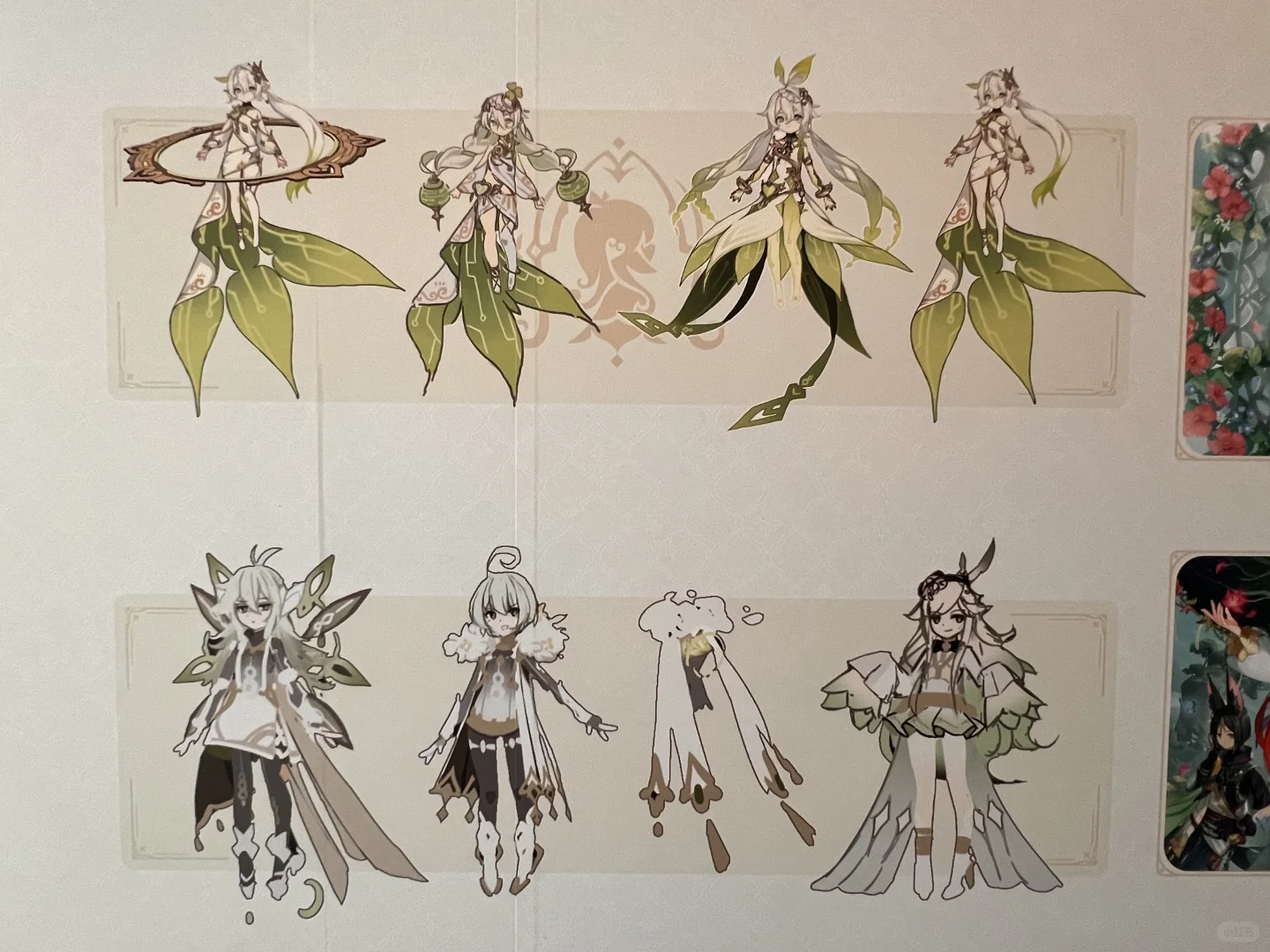 原神巴黎expo女角色设定图一览