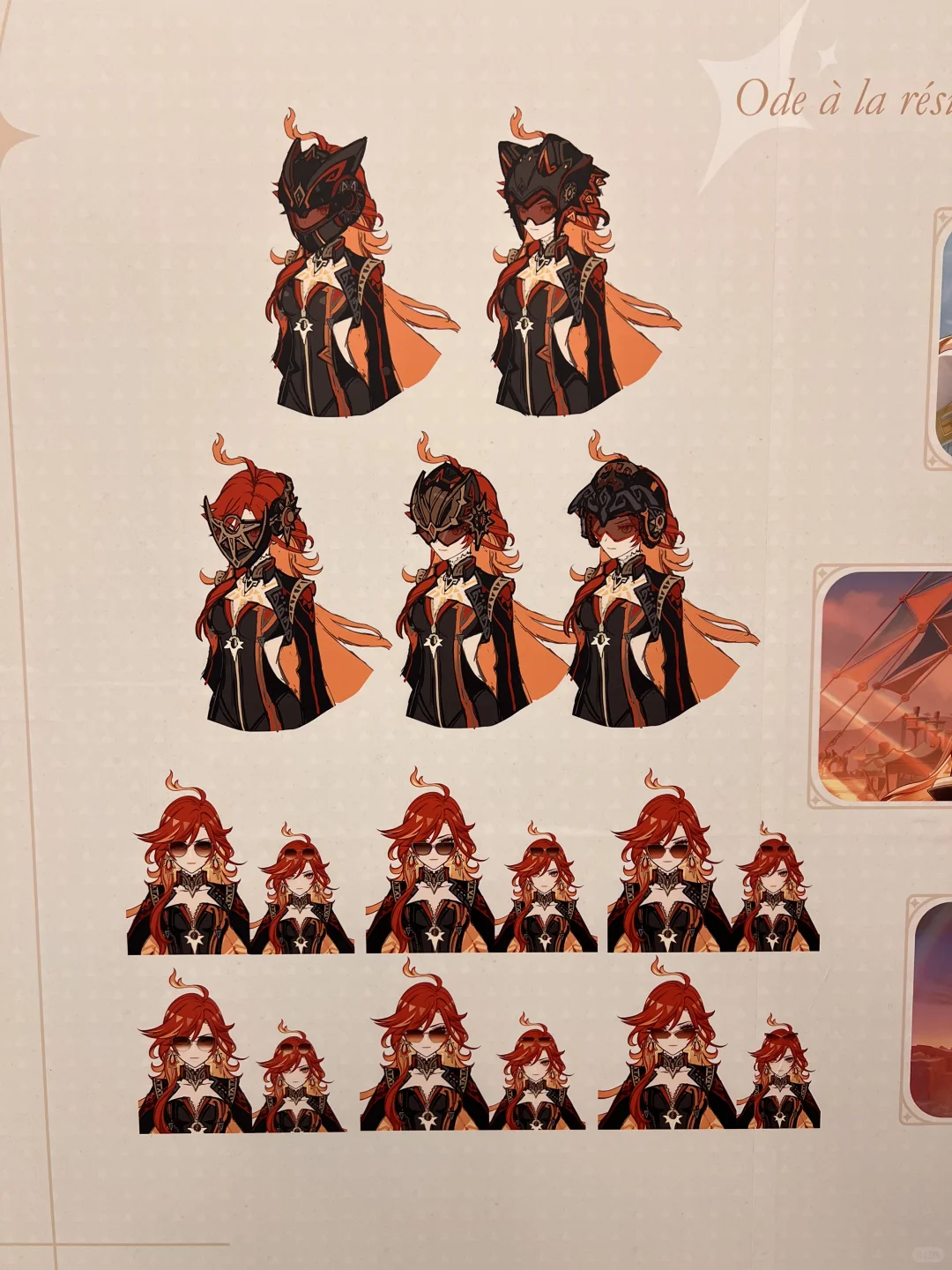 原神巴黎expo女角色设定图一览