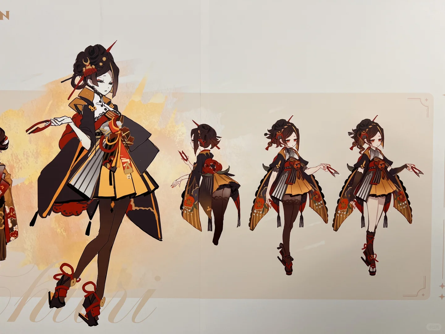 原神巴黎expo女角色设定图一览