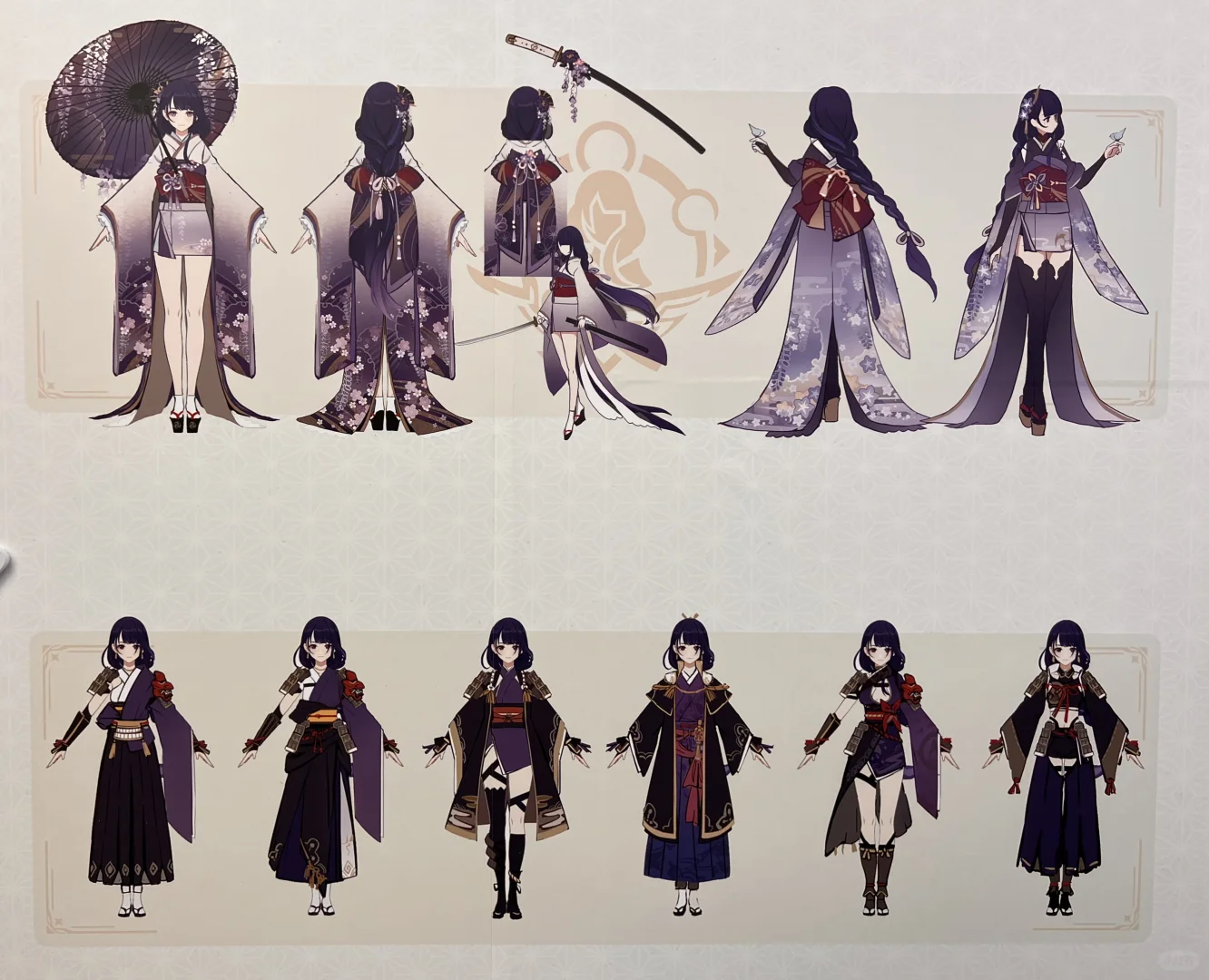 原神巴黎expo女角色设定图一览