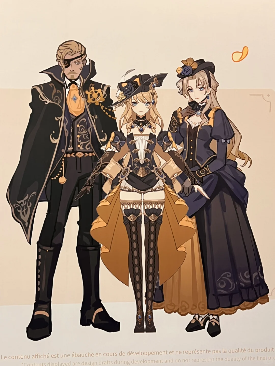 原神巴黎expo女角色设定图一览