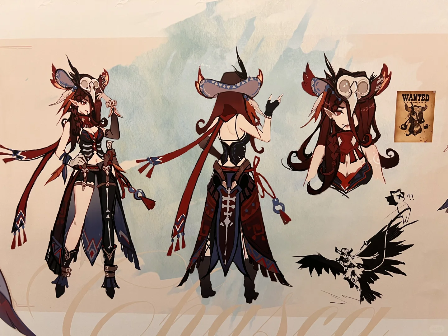 原神巴黎expo女角色设定图一览