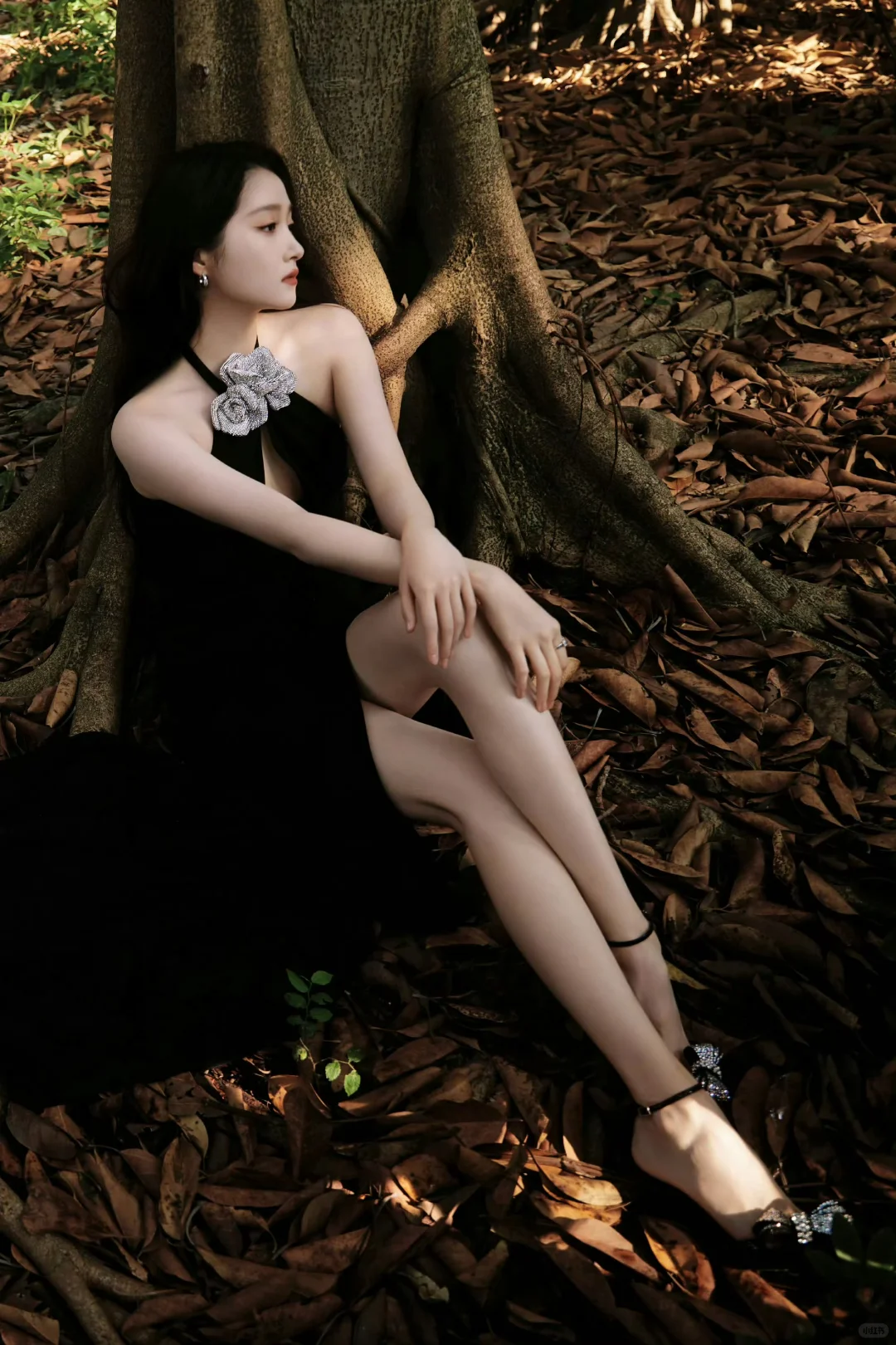 关晓彤 开衩及腰 腿长两米