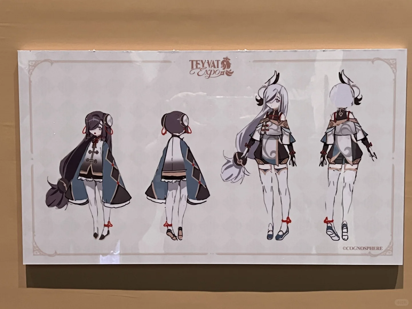 原神巴黎expo女角色设定图一览