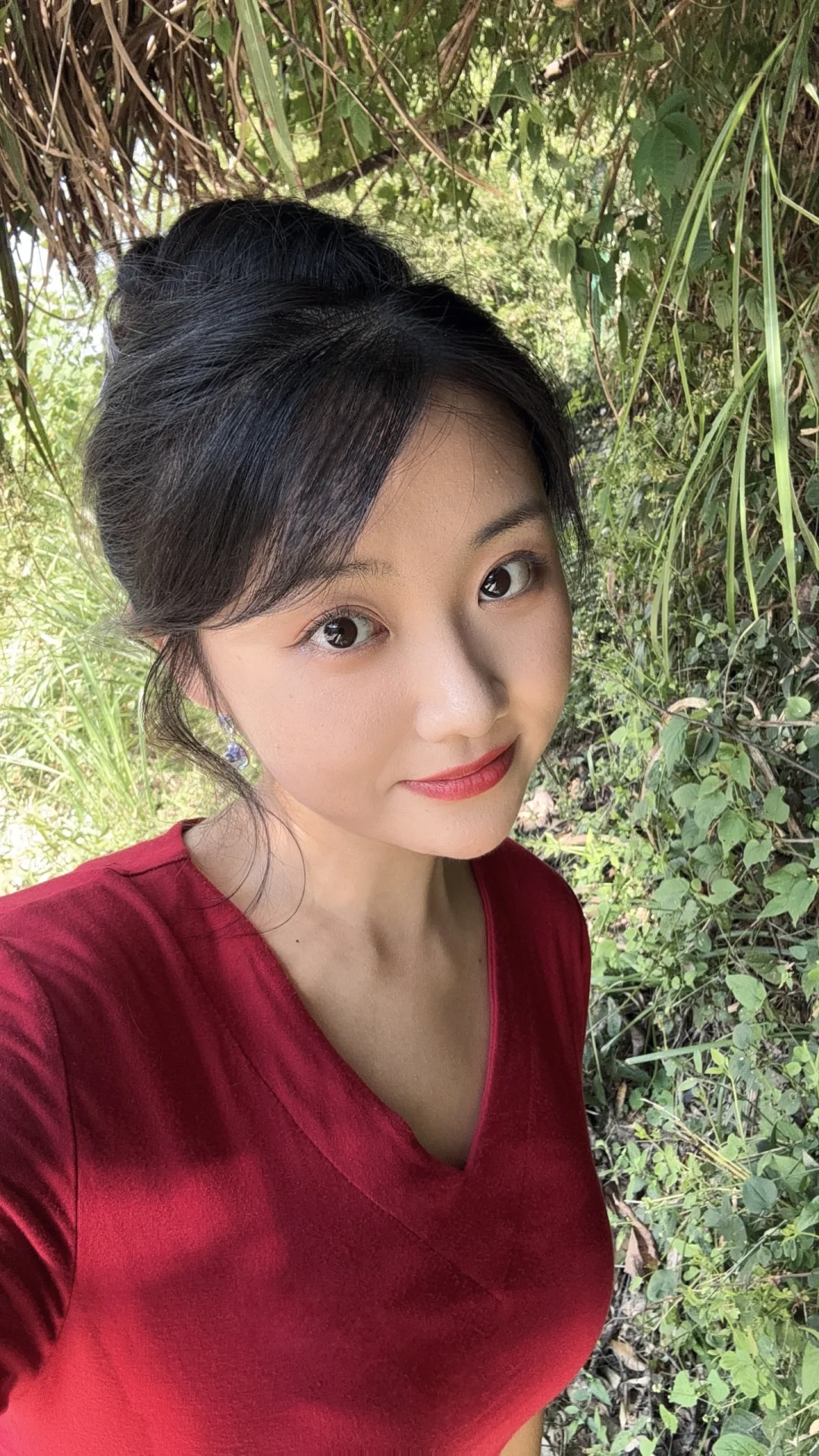 头发盘起来会有人妻感