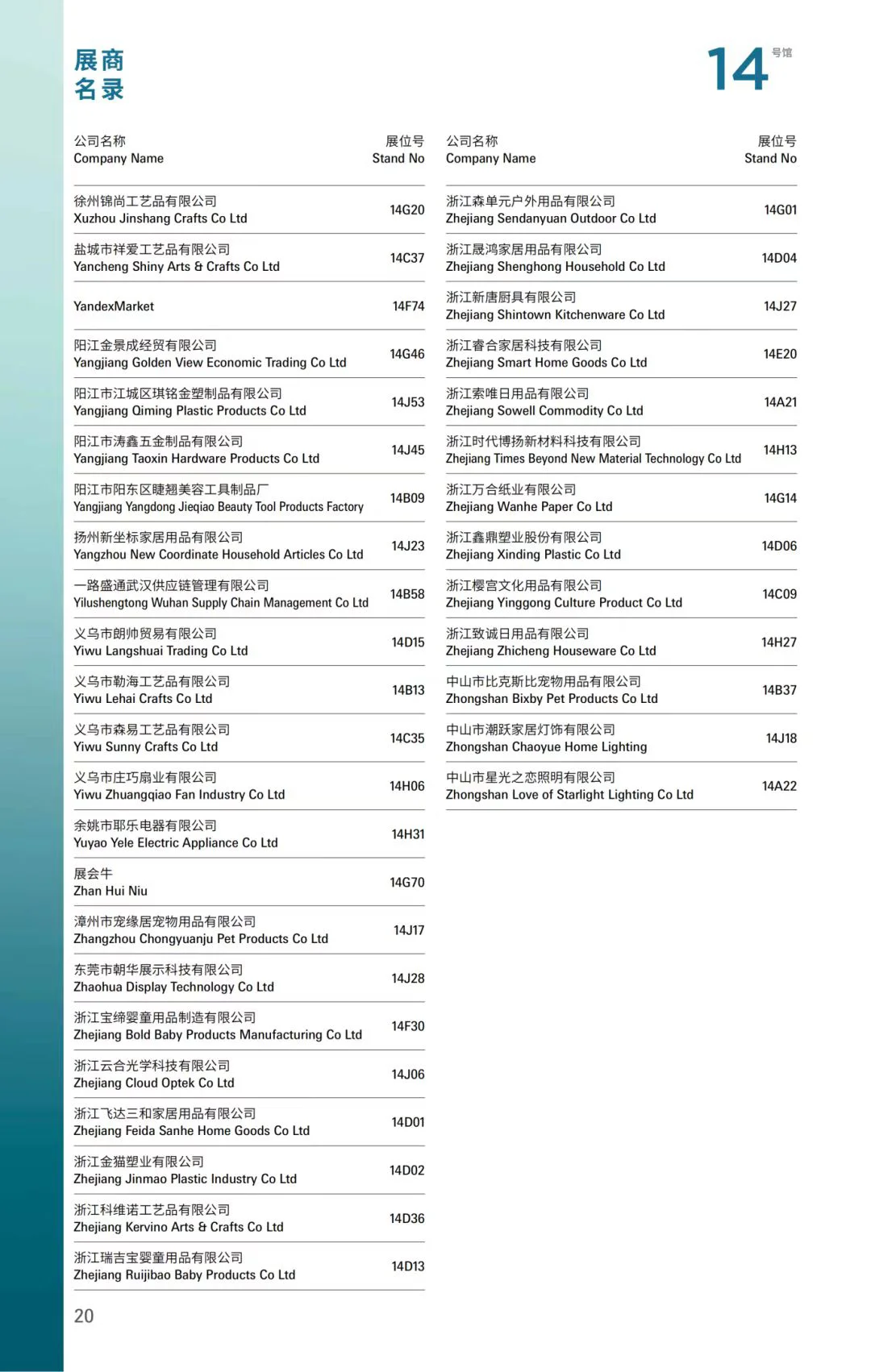 本周三9月17日深圳跨境电商展展位图+展商