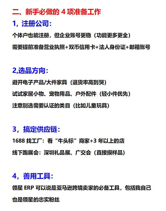 如果你打算从现在开始做亚马逊，你需要....