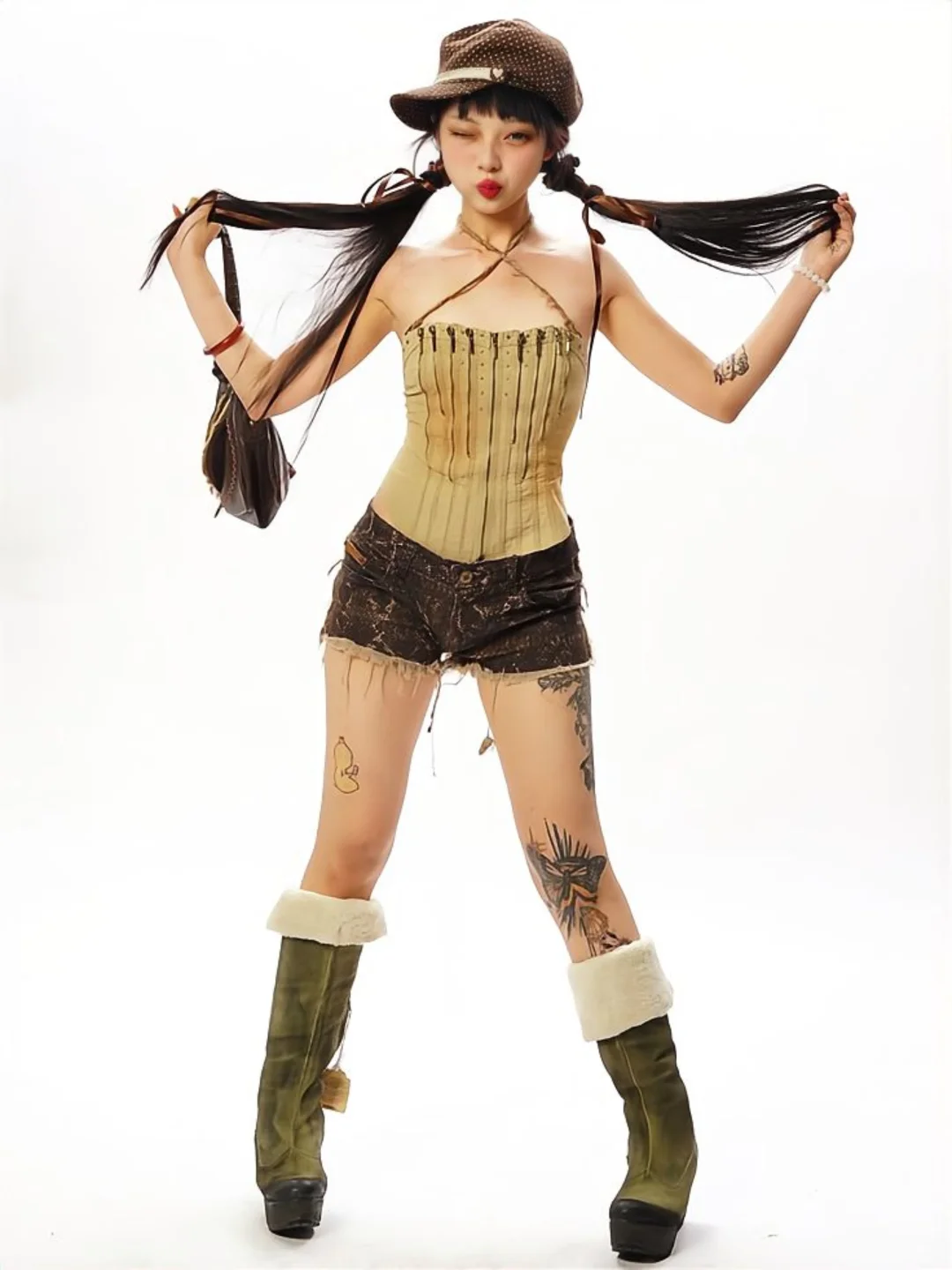 古早味拉满?6套精神小妹亚文化y2k穿搭