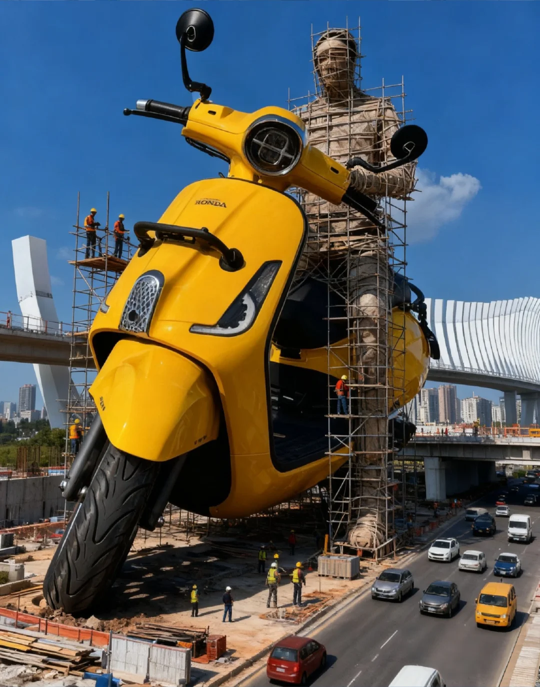 阳光下的机械艺术展 ?