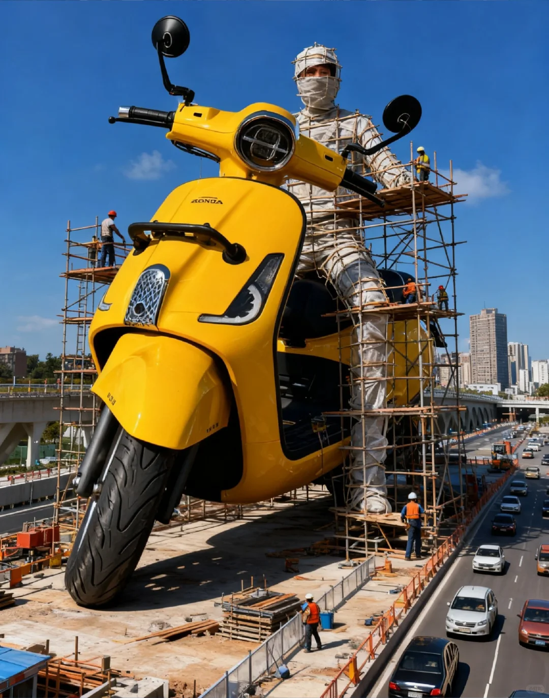 阳光下的机械艺术展 ?