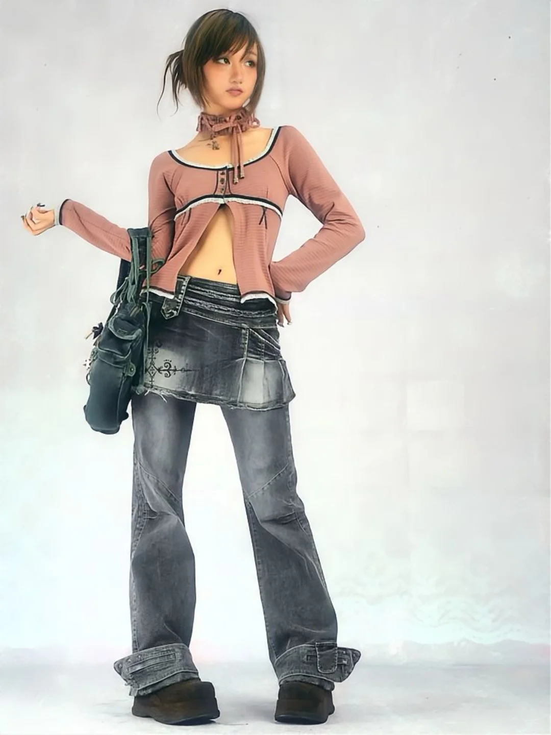 古早味拉满?6套精神小妹亚文化y2k穿搭