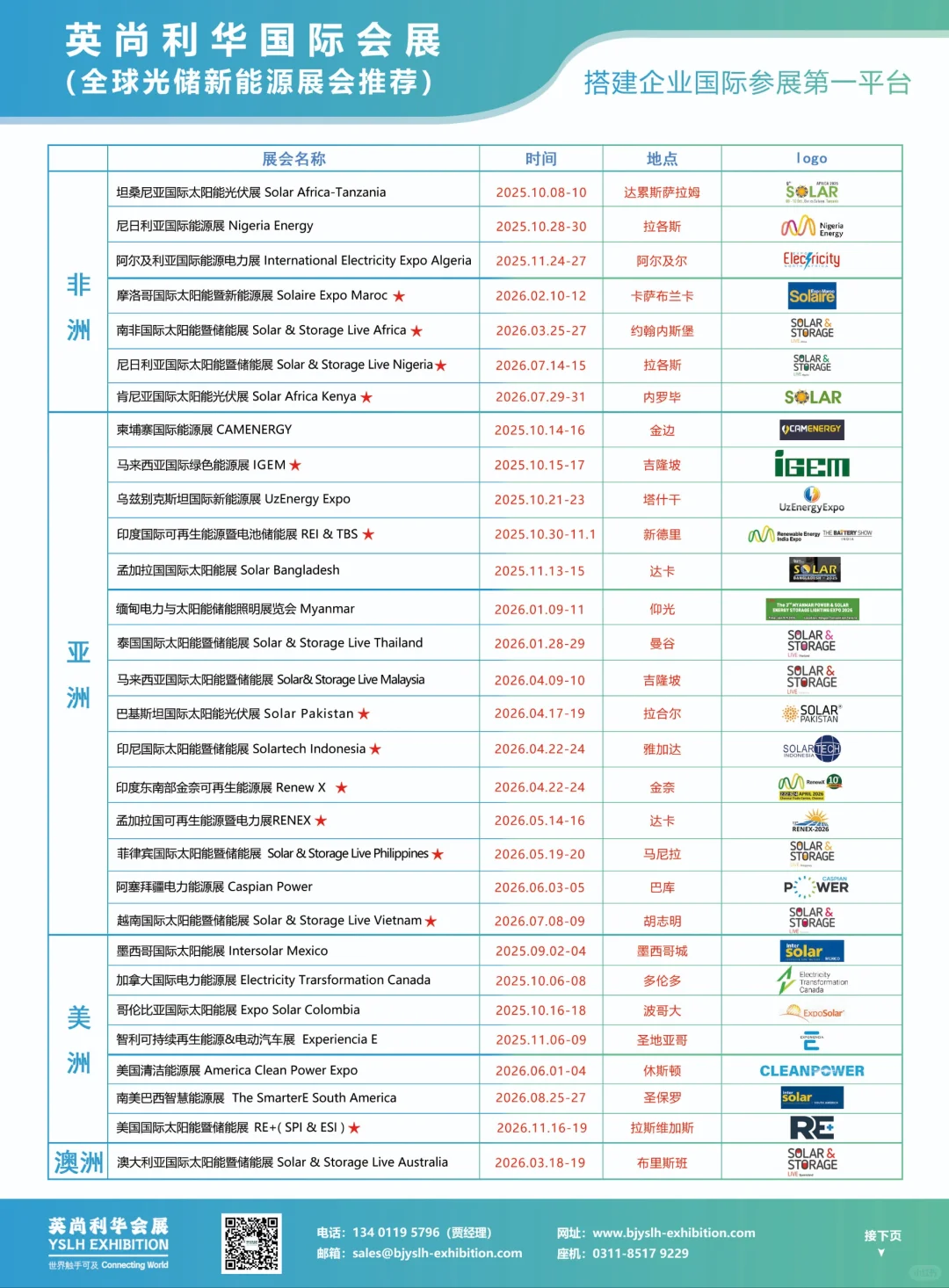 全球新能源展会都有在做有需要的联系