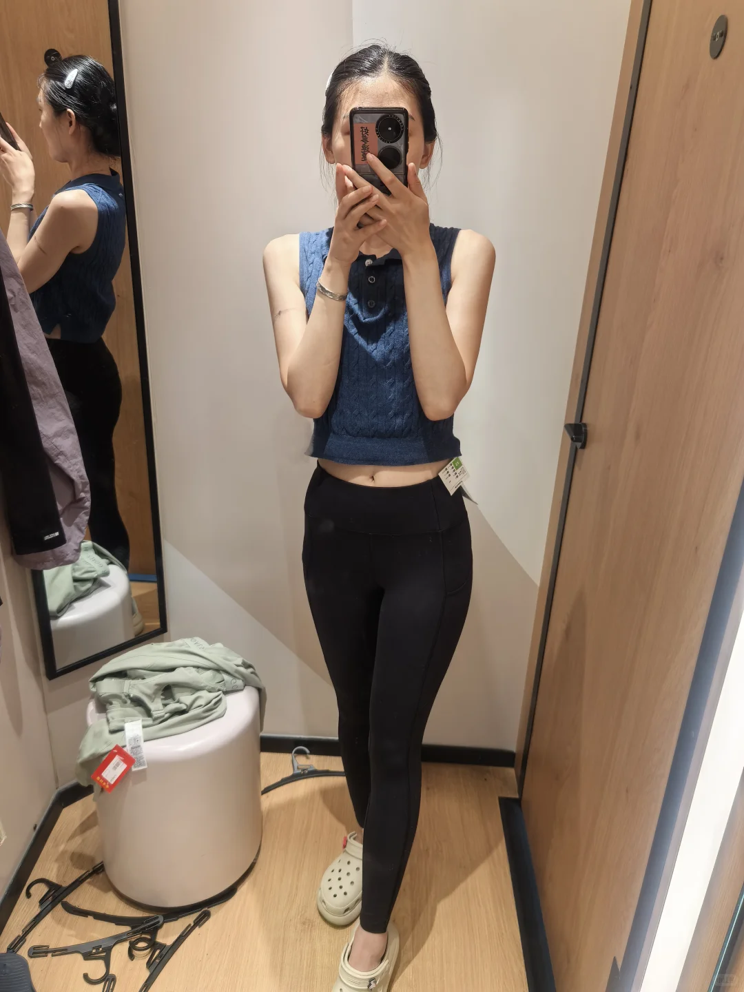 我也来试试迪卡侬的瑜伽裤?