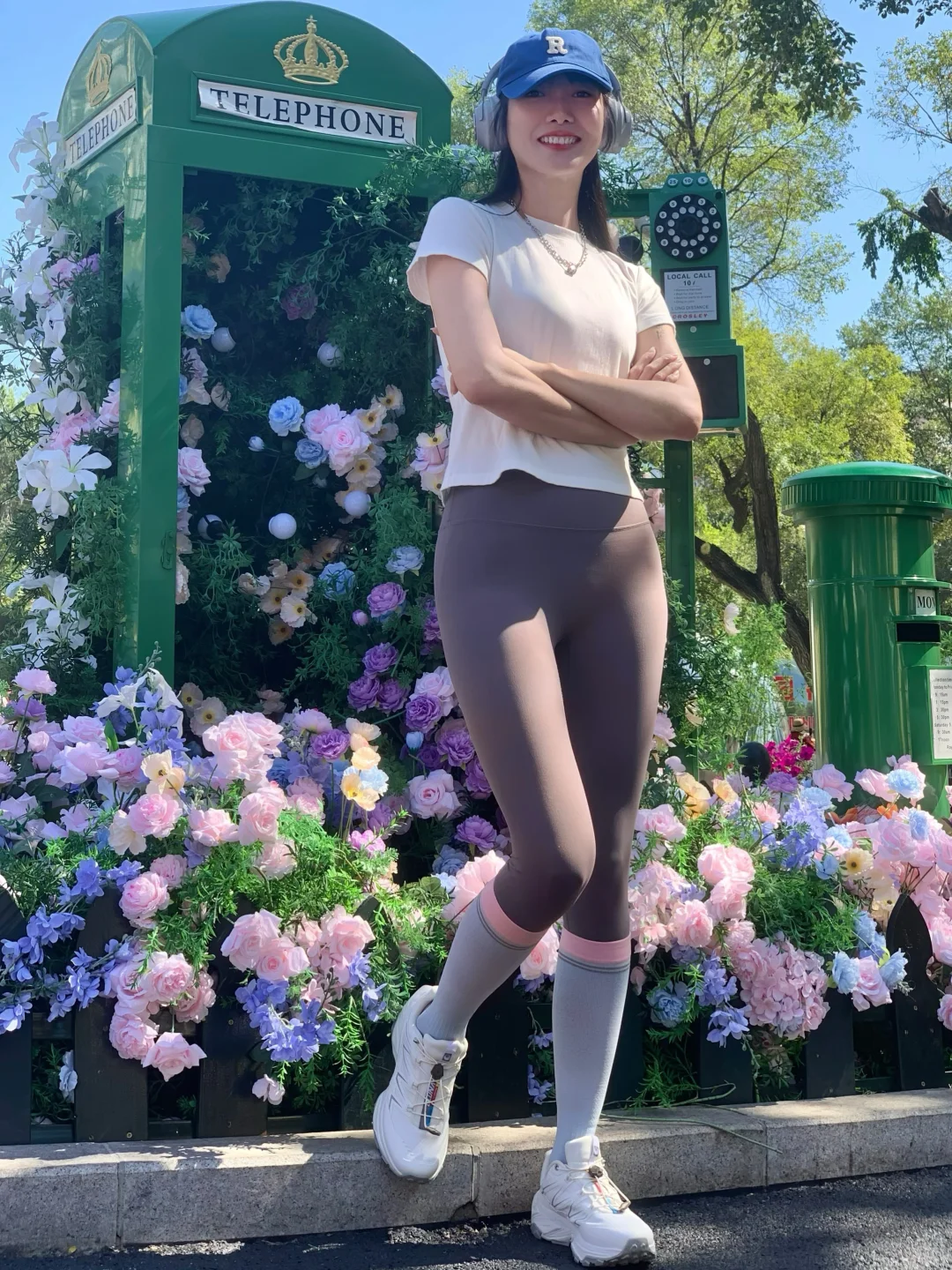 瑜伽裤和压力袜超强CP组合！