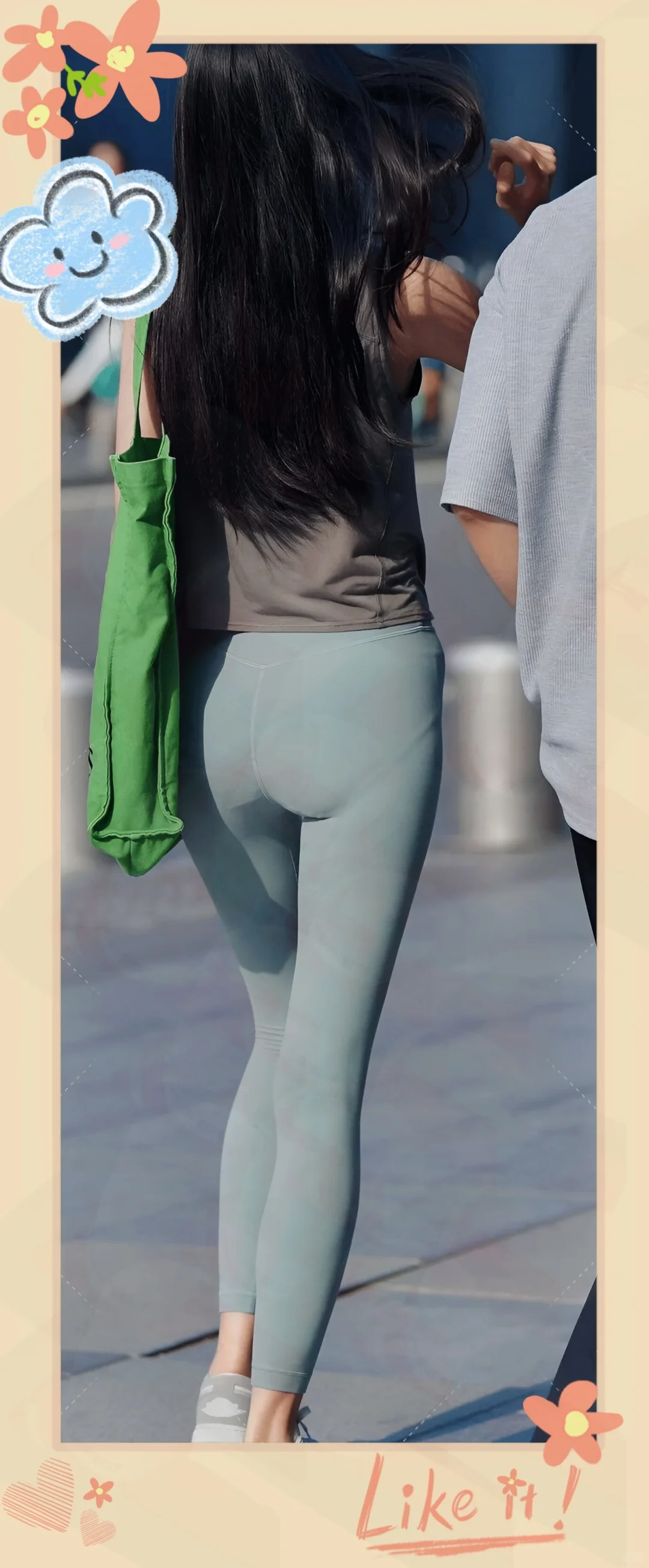 有幸遇到瑜伽裤战神一枚