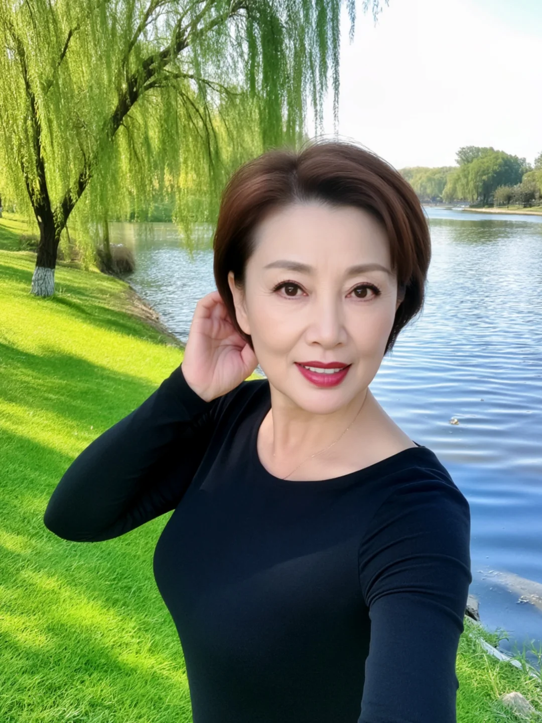 52岁阿姨，心若年轻，何惧岁月老去