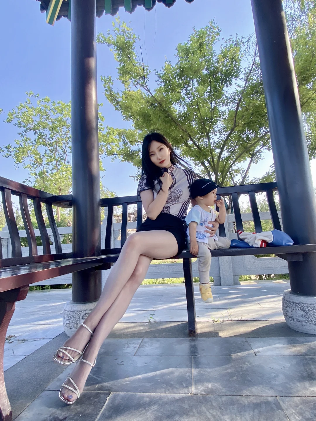 一整个享受和儿子在公园的时光～?