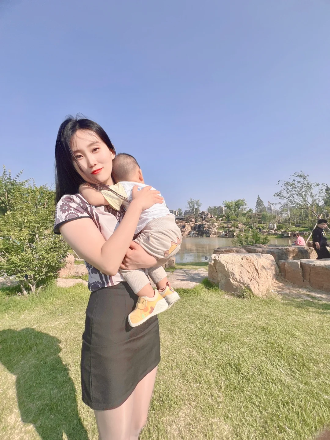 一整个享受和儿子在公园的时光～?
