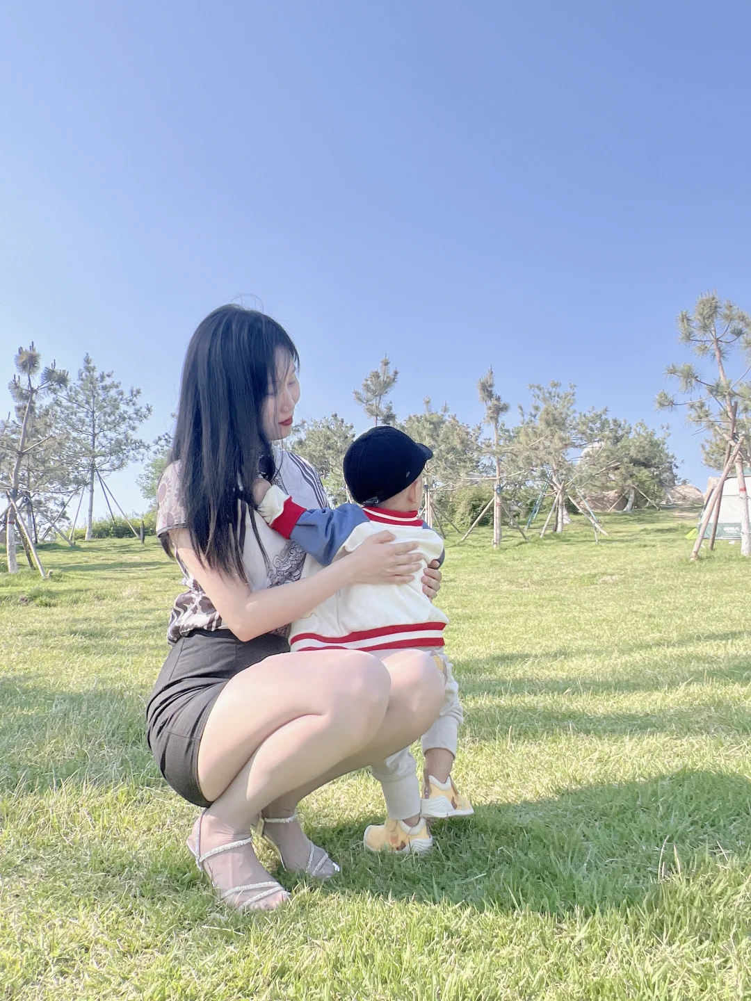 一整个享受和儿子在公园的时光～?