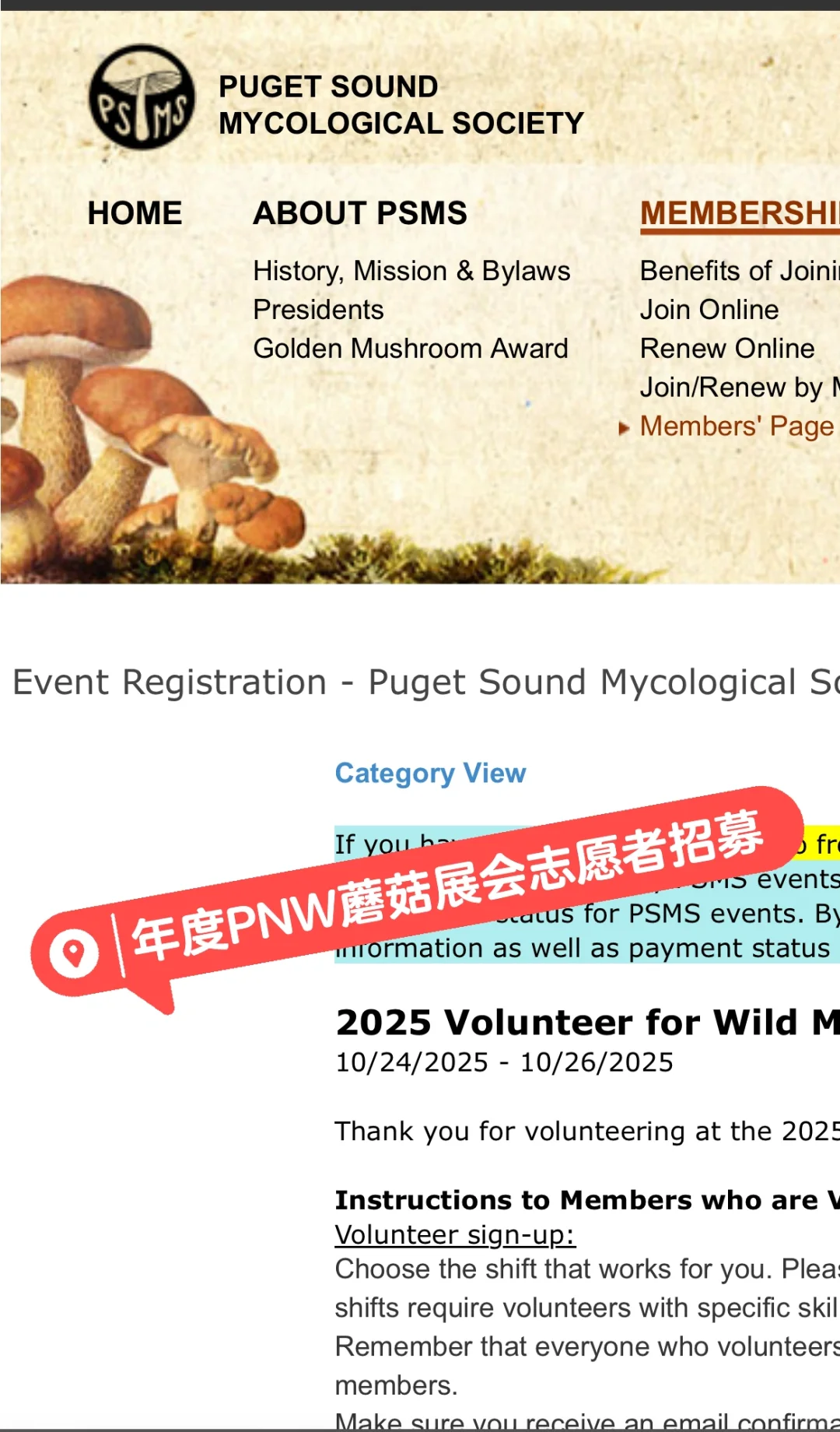 西雅图｜来抢Mushroom Tour啦！