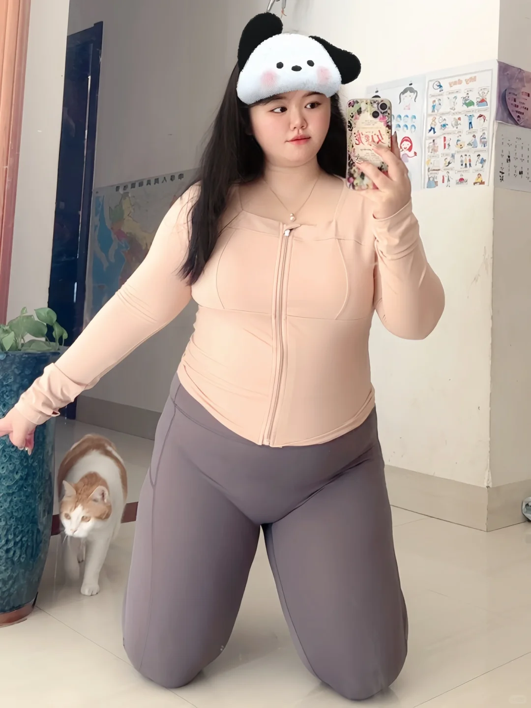 200斤 秋冬氛围感运动穿搭?弹力嘎嘎大?