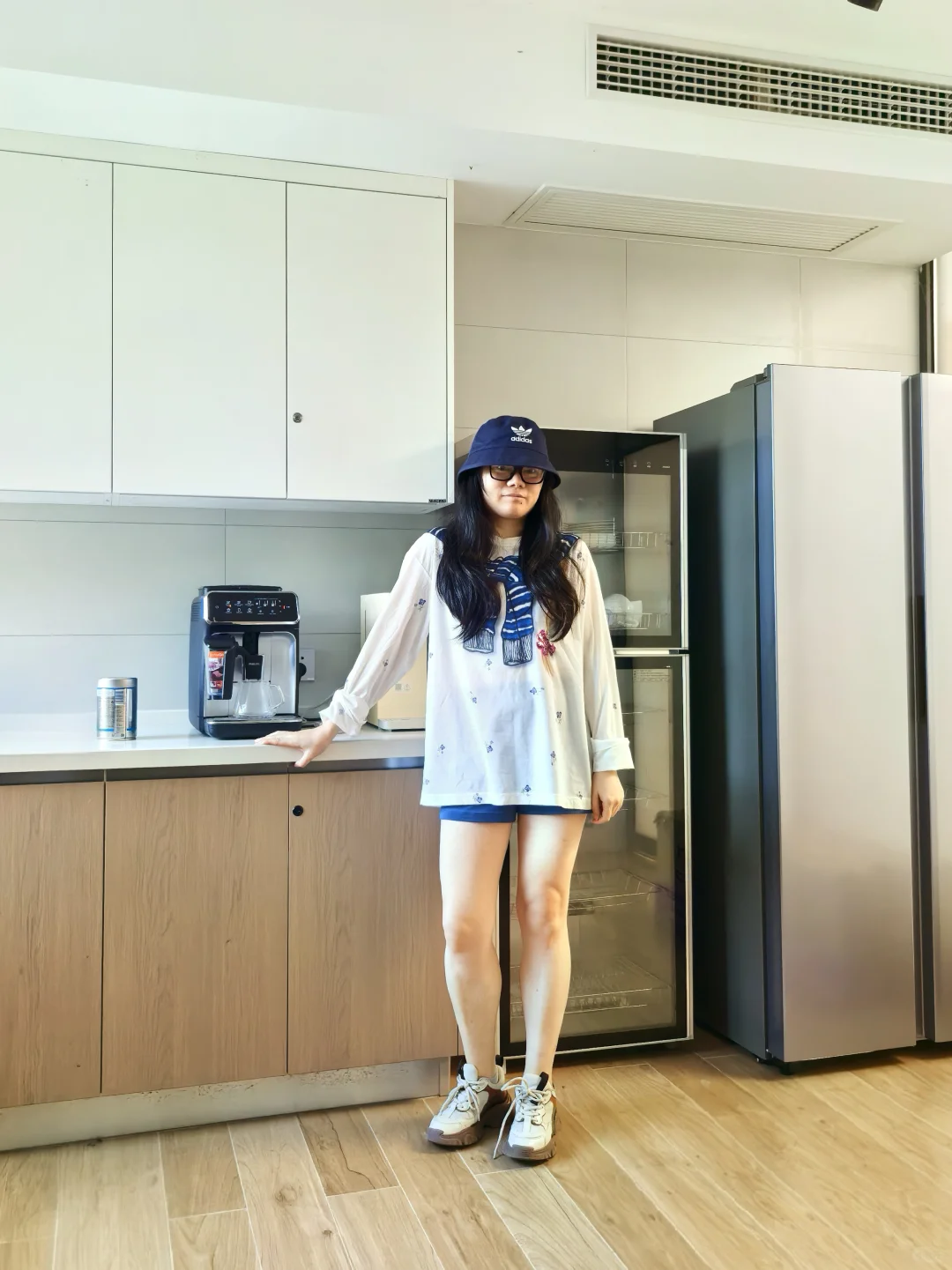 周末加班的唯一好处就是穿衣自由