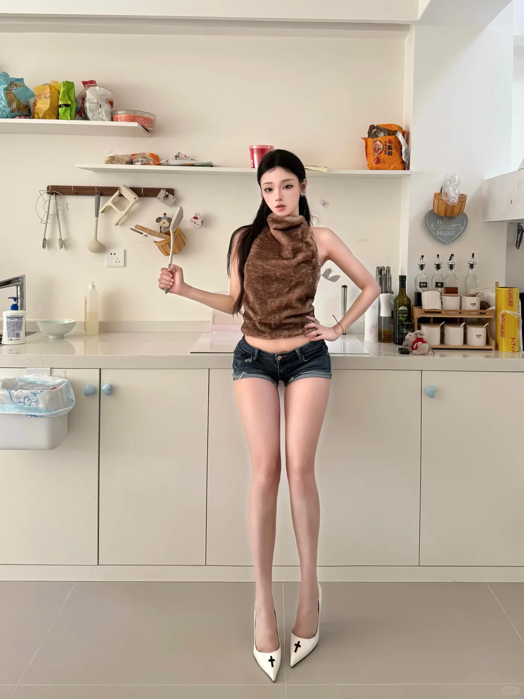 学一套辣妹拍照姿势