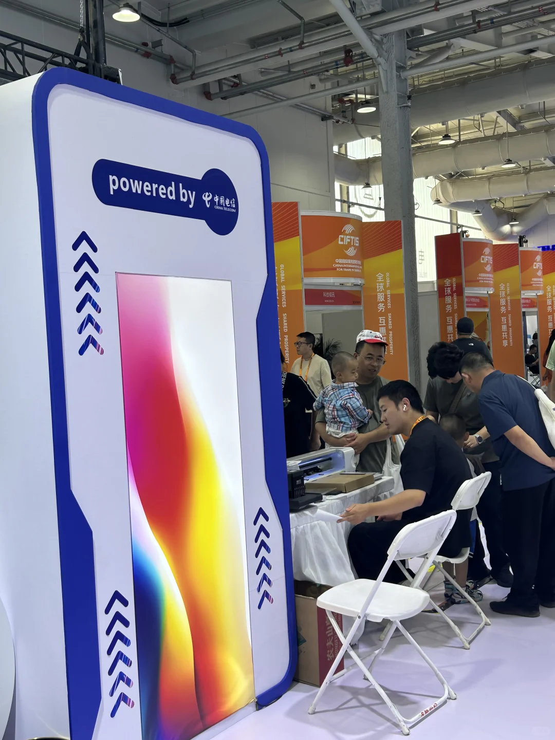 展会上的云擎智能……