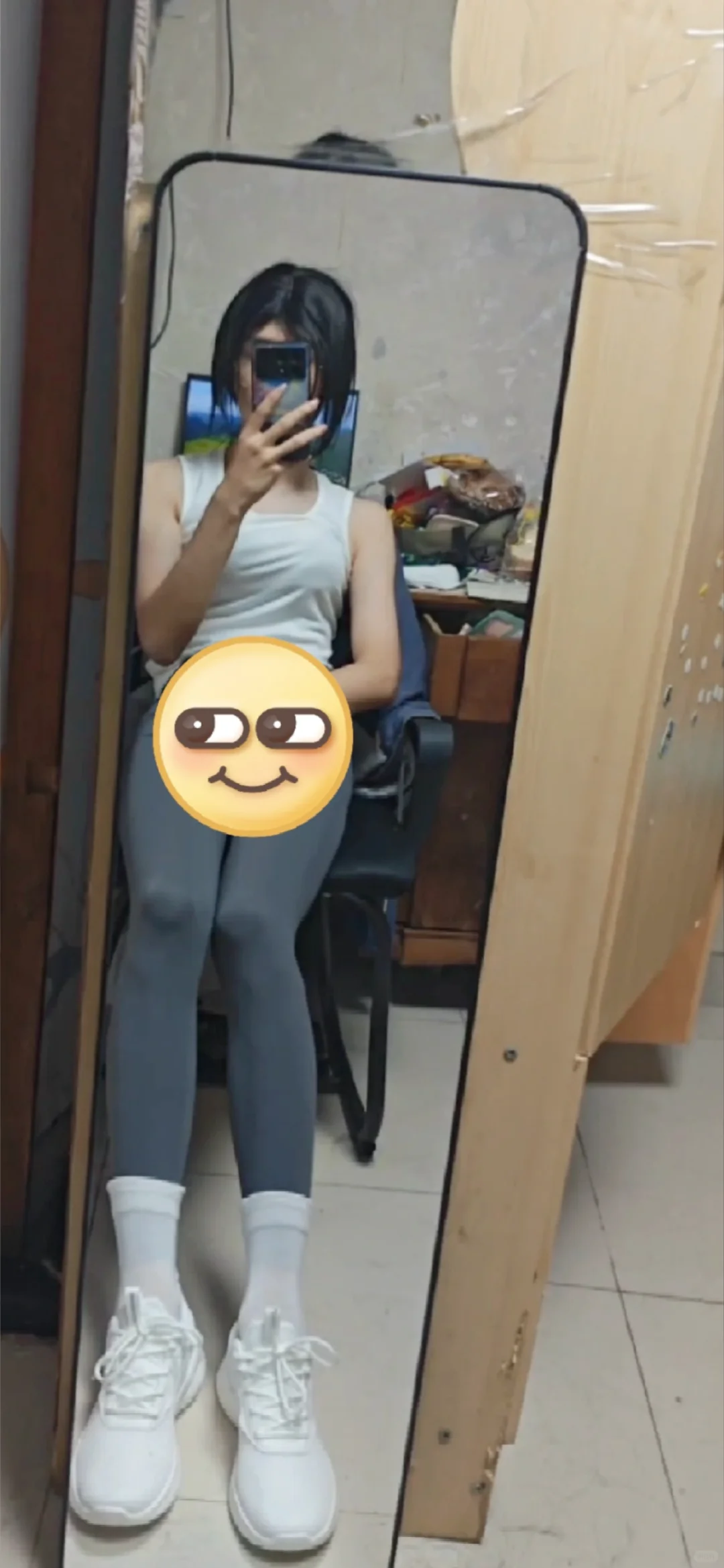 男孩子也能穿瑜伽裤白袜！